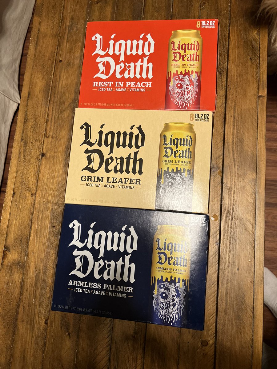 Stocking up on some <a href="/LiquidDeath/">Liquid Death</a> . Gotta get my fridge full but might have to take a mortgage out for it