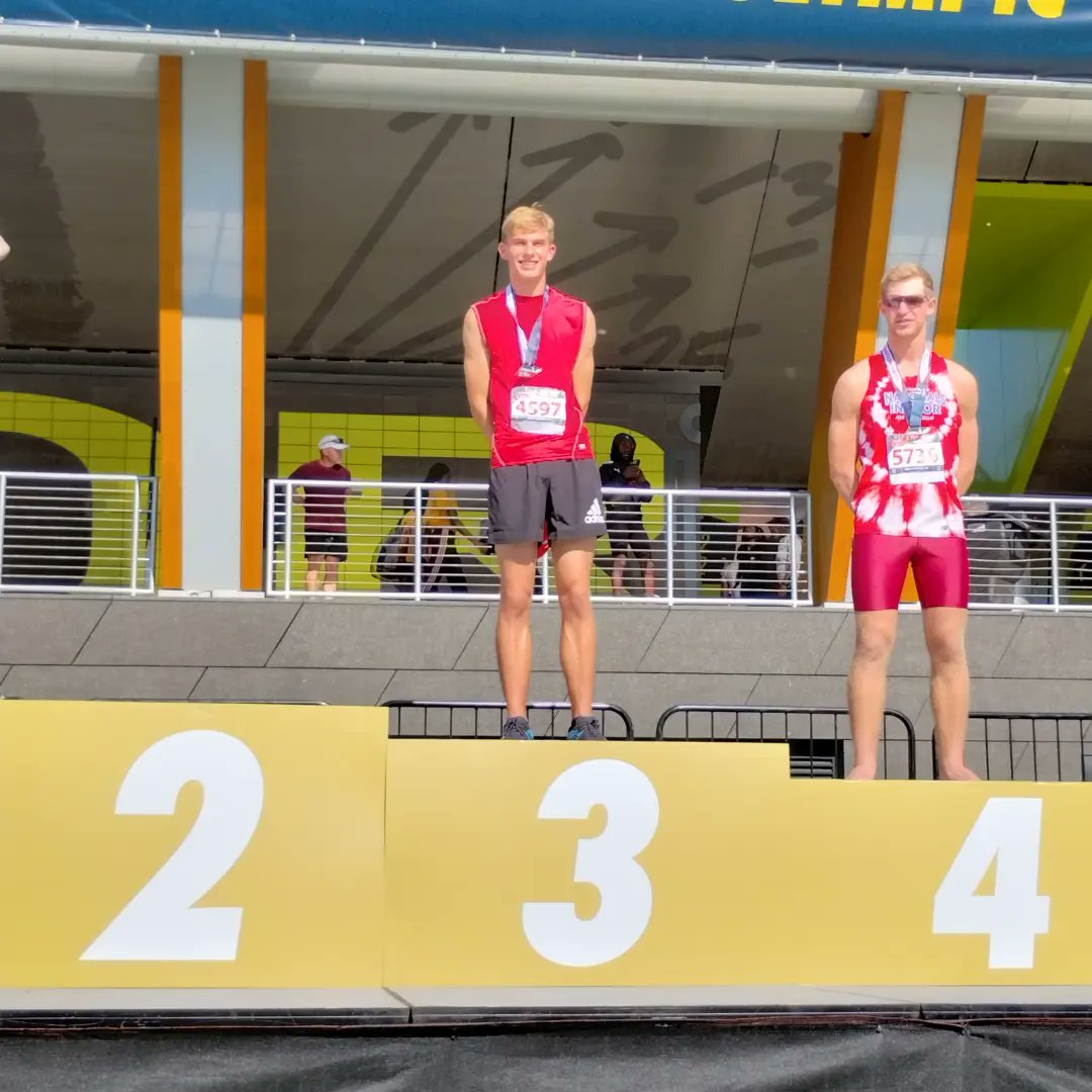 BClub79346's tweet photo. Kaleb Sharp takes bronze in the 800m at USATF JO nationals! He moved up from 7th seed to take the 3rd place spot showing he not only can produce a fast 1:53 in a heat where he controls the race like at MSHSL state &amp; NON but he can also race the 1:53 800 with strategy &amp; patience https://t.co/IHddeWbtk3