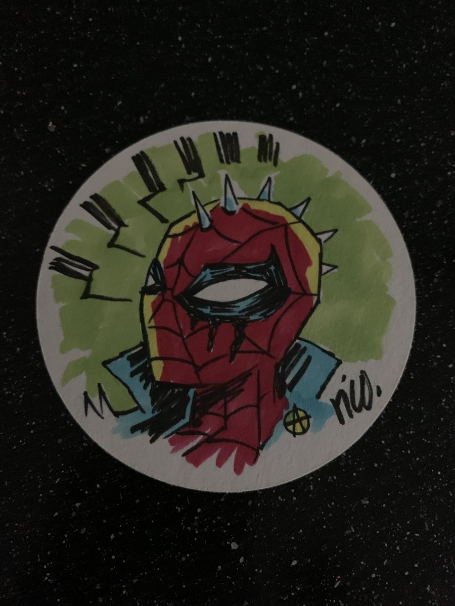 Were you fast enough today to get a @whoisrico coaster sketch today like I was?? I hope so bc he isn’t there tomorrow 

Another dope piece by a super chill person