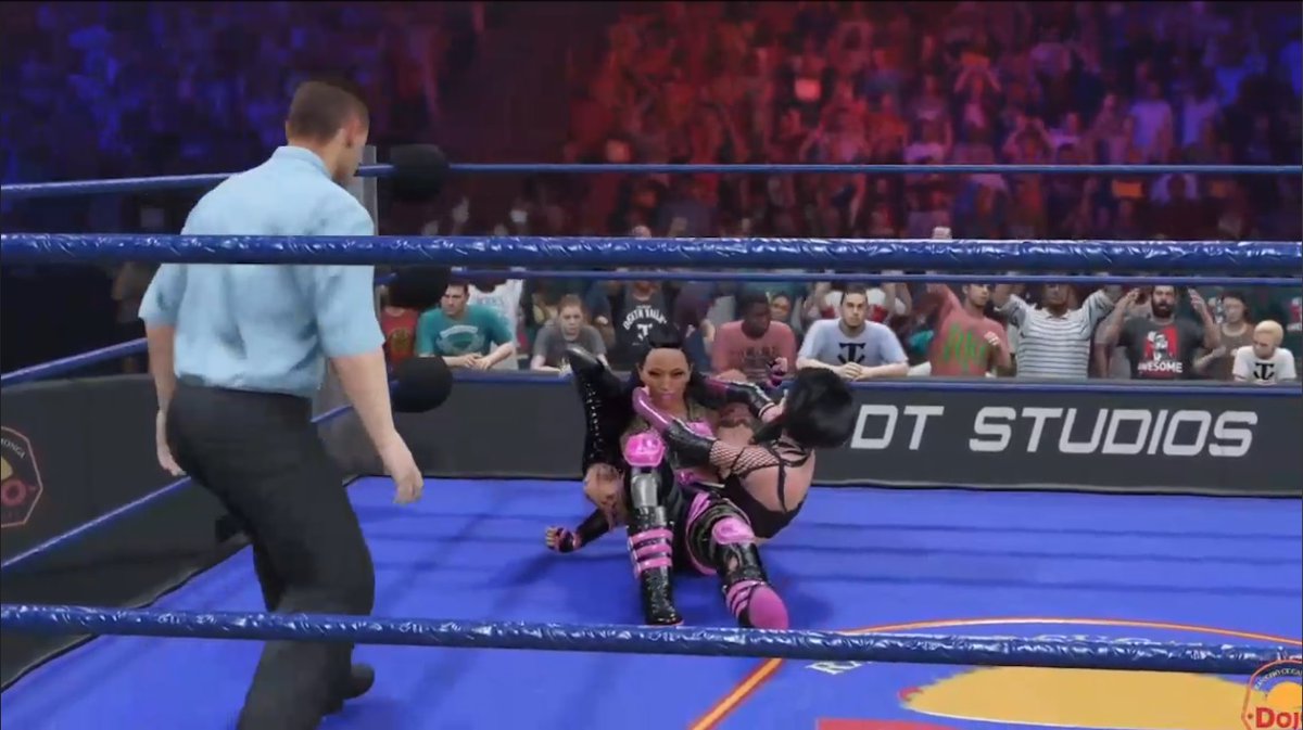 velvetdovelyn's tweet photo. I was just minding my own business making oragami out of lettuce at the #RCDT Dojo when I heard my name called. I didn't even know I was wrestling last night. But it was a lot of fun wrestling Rusla. And I even won! https://t.co/TQDNmfr2d8