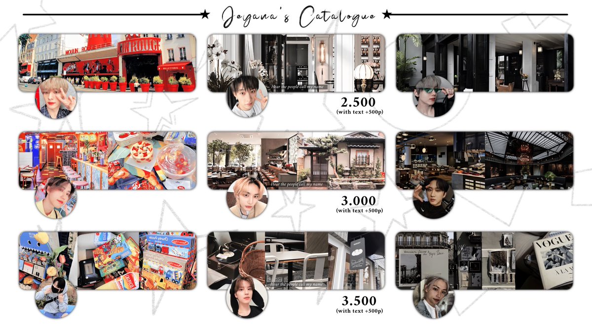 help RT? thankies! ♡

haai, mau jajan layout single, couple, atau sirkel by req yang lucu n kece? bisa banget ke jeyana😽☝🏻 jeyana juga menerima orderan in rush yaa. yuk jajan agar harimu weekend terus😋🫶🏻

#zonauang #zonaba