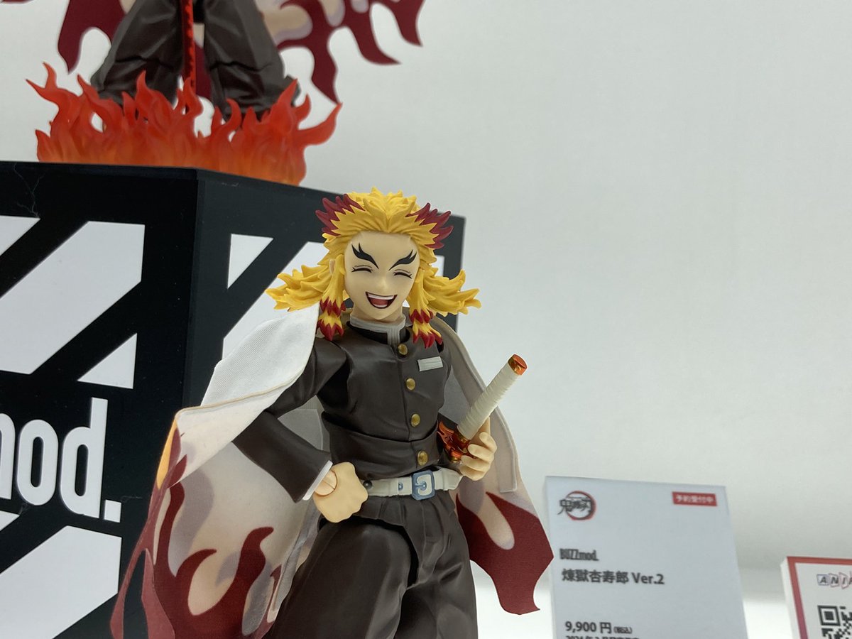 aniplex_plus's tweet photo. 【🌞#WF2023S 展示情報🏝】

『BUZZmod. 煉󠄁獄杏寿郎』が
バージョンアップして登場🔥

「BUZZmod. 煉󠄁獄杏寿郎 Ver2.」が予約受付開始🎉

"羽織の可動布化""新規表情パーツ"などが加わった
新たな炎柱をご覧ください👀

▼詳細はこちら
https://t.co/uhKuzqiwx6
🚚7/31まで送料無料🚚
#鬼滅の刃 https://t.co/VylaBYXEj6