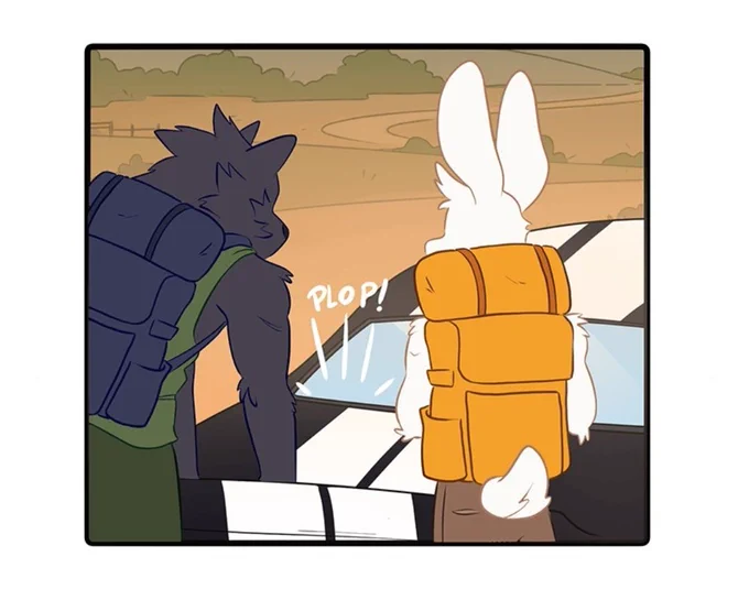 "I think I like you" ROADTRIP SPECIAL ⛺🌲  Sky and Leon go on a roadtrip to a special place! This is a six part special where things just... Happen!  You can read it on Webtoons, Tapas, and if you want to have early access you can join out patre🔴n!