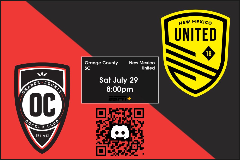 Watching New Mexico United take on Orange County SC tonight? If so cheer along on Reddit, Discord and/or a bunch of other unofficial online communities. Find links @ NewMexico.soccer #NewMexicoUnited #uslchampionship