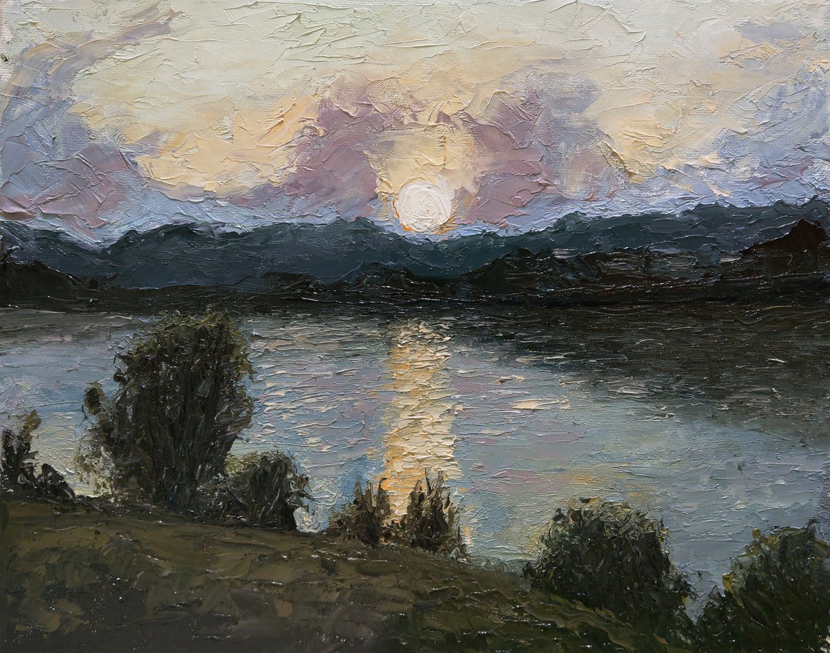 Lake, My oil painting