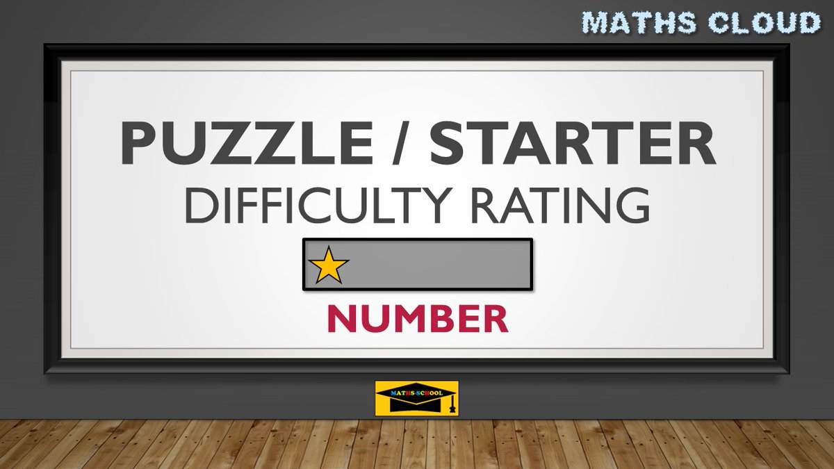 mathscloud's tweet image. Daily Starter / Puzzle : Order the numbers to match the description : postly.app/36xU #Maths #GCSE #Starters #Puzzle #DailyPuzzle #MathsCloud