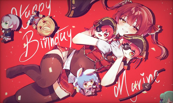 #宝鐘マリン生誕祭2023 #マリンのお宝  船長誕生日おめでとうございます!- ̗̀   ̖́-素敵な一年になりますようにー