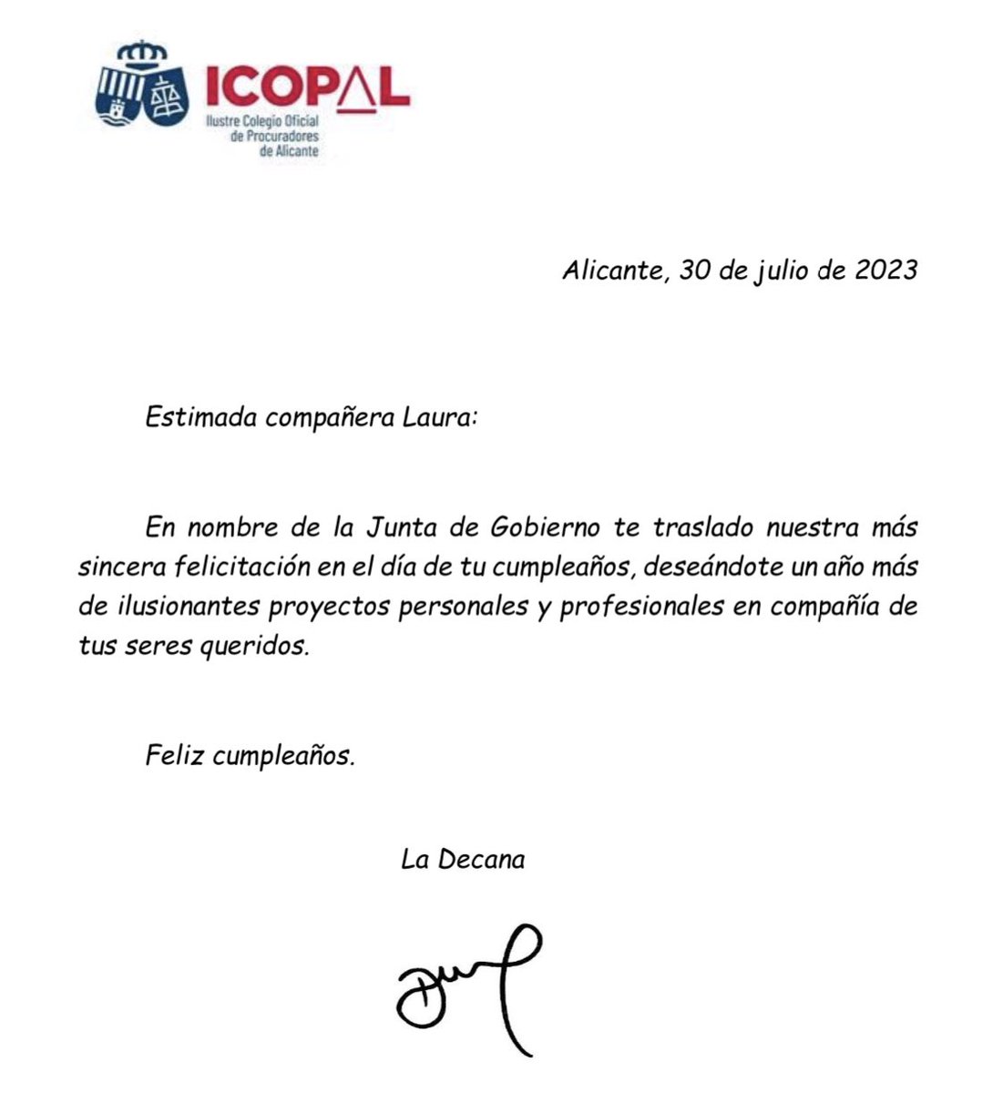 Yo presumo de cole!! Los primeros en felicitar ❤️ <a href="/ProcuraAlicante/">Procuradores de Alicante</a>