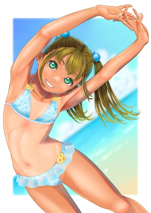 7月は昨日あげた(のと、この4枚で合計5枚+skeb1枚でした。#今月描いたイラストを晒そう 