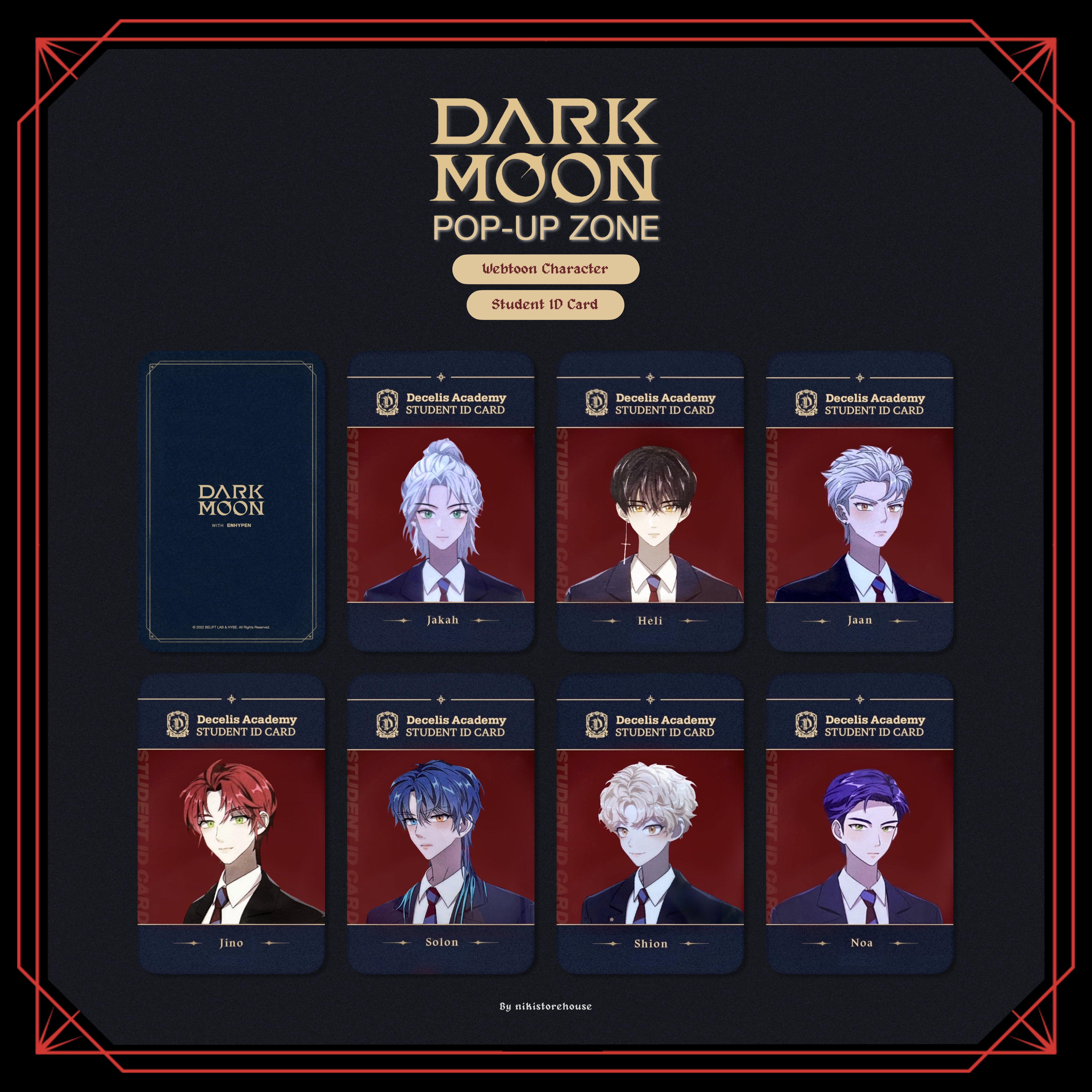 𝓷.ᐟ auf X: „엔하이픈 다크문 포카 🪪 ENHYPEN DARK MOON POP