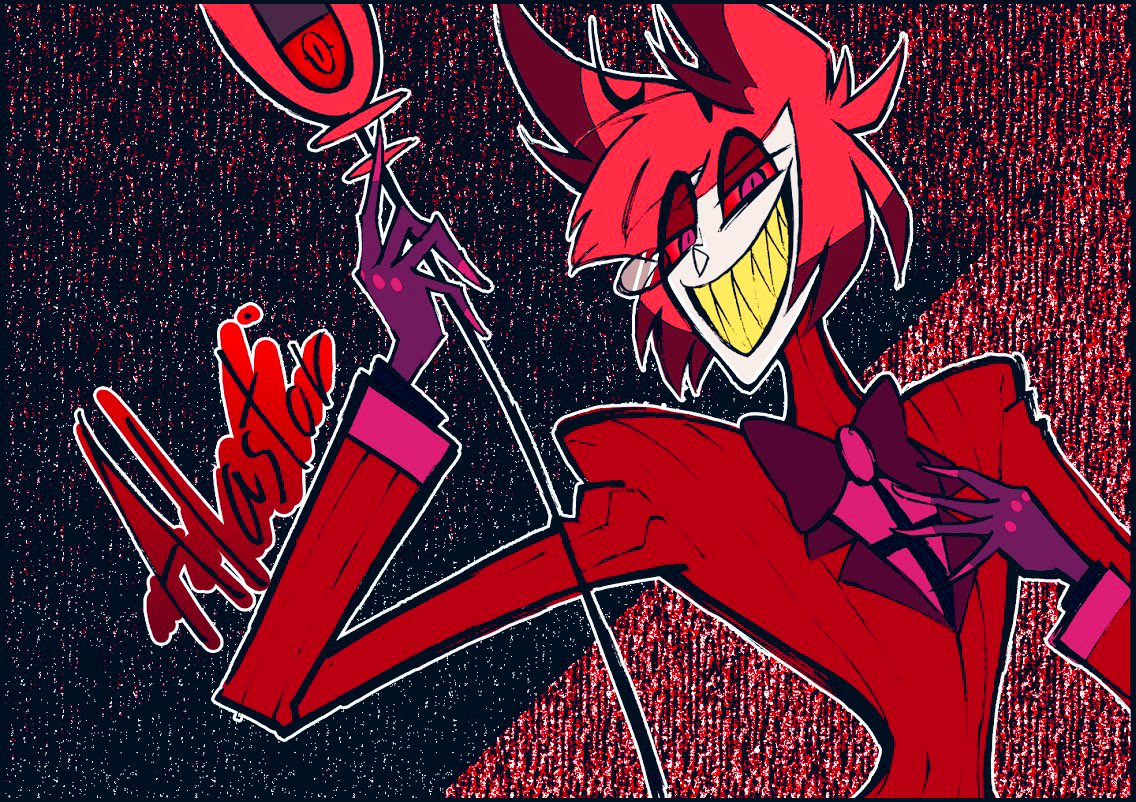 「"RadioDemon" Alastor #HazbinHotel」|鈴木 快（スズキ カイ）のイラスト