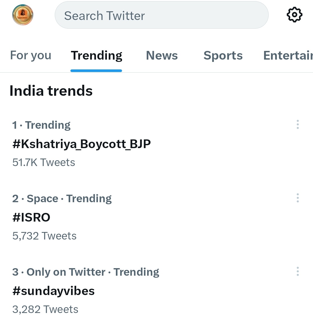 PraveenThakurB1's tweet photo. We are ON Trending 1
#Jai_rajputana
#jai_bhavani
#Kshatriya_Boycott_BJP https://t.co/j2J8yVP1cs