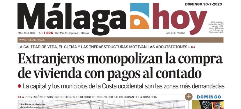 AscoMalaga's tweet photo. Que maravilla !! Los extranjeros son los que compran todas las casas al contado y los malagueños de alquiler al Quinto carajo , gracias Paco , que bueno eres con los extranjeros, te seguiré votando #Malaga https://t.co/1QxMyMK9HM