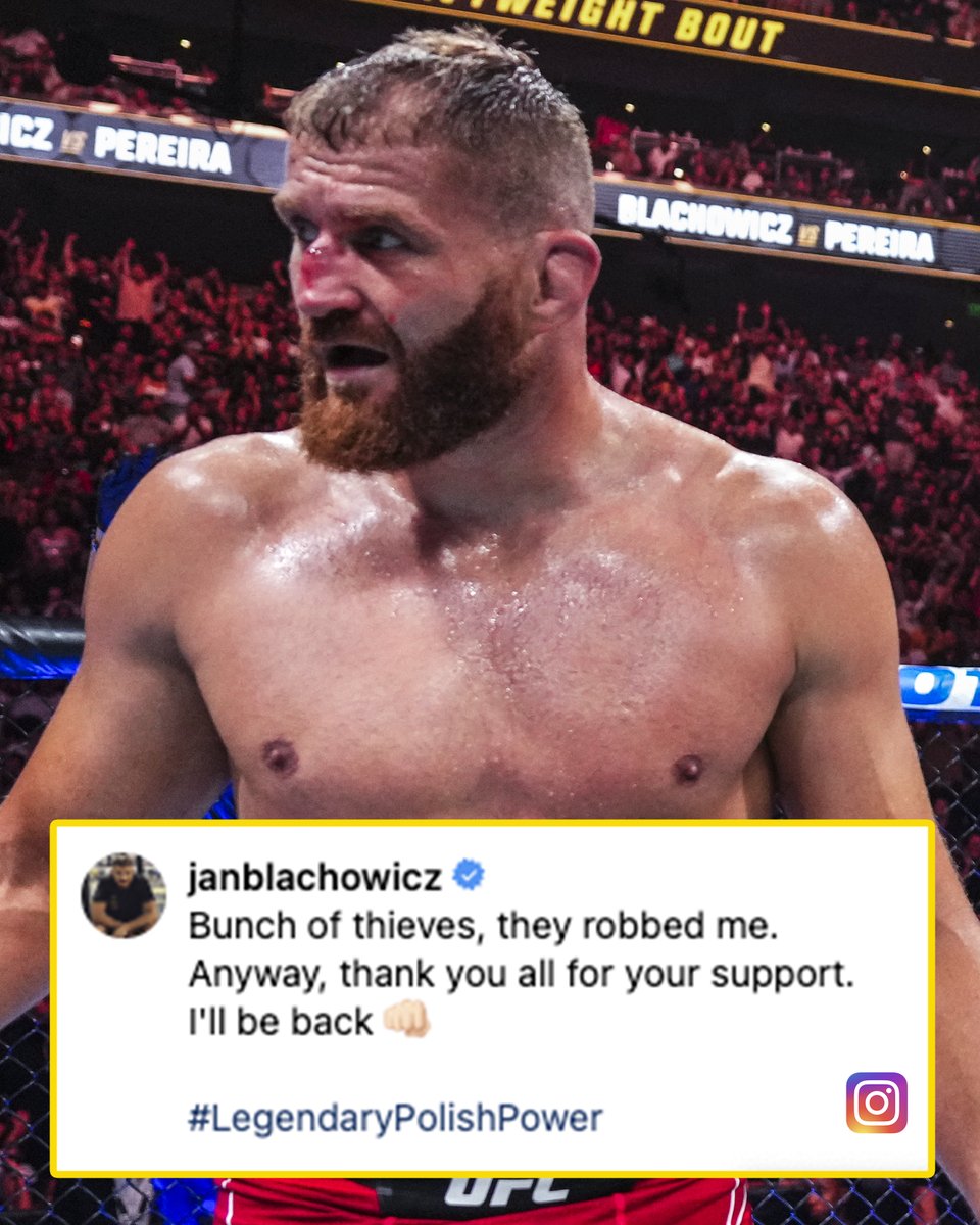 Jan Blachowicz feels he was 'robbed' at #UFC291