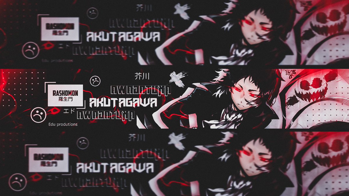 eduufritz002's tweet photo. Alguns banners de Bungou stray Dogs (Dazai, Chuuya, Akutagawa e Atsushi)
 Espero que tenham gostado 😔✊✨
#pstouch #pstouchedit #pstouchandroid #photoshop #photography #designergrafico #design #graphicdesign #geekmusic #geekbrasil  #lightroom #banners https://t.co/W9Yza4Hwnl