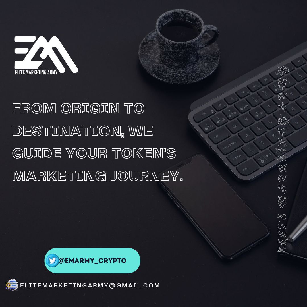 @Omid_Crypto0 <a href="/DELTA_shilling/">DELTA MARKETING</a> 📱 Embrace the digital era! 📱 Elite Marketing Army leverages social media platforms to amplify your crypto project's presence. 

#EMArmy

 <a href="/EMARMY_CRYPTO/">Elite Marketing Army</a> 

 ELITEMARKETINGARMY@GMAIL.COM

 #Revolution #Etherum #BSC