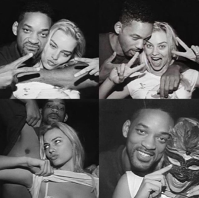 ⏮Margot Robbie and Will Smith 📸