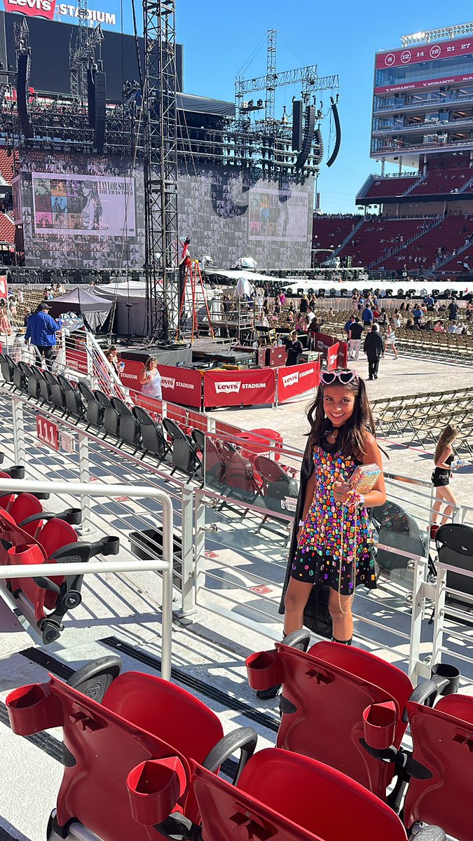 She loves Taylor because she feels like she embraces being genuinely and authentically herself. #ErasTourSantaClara <a href="/LevisStadium/">Levi's® Stadium</a> <a href="/taylornation13/">Taylor Nation</a>