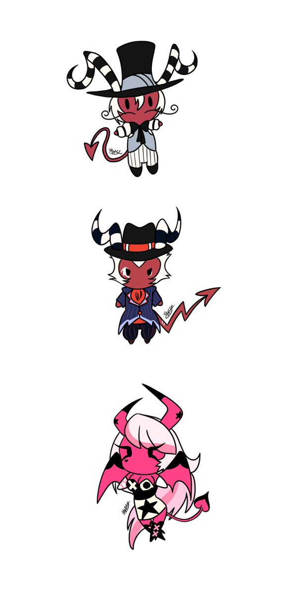 ElfKorio's tweet photo. :3 more. More helluva stickers. I had a helluva time with these babies. 😂 I’m funny in my own mind. #HelluvaBoss #HelluvaBossCrimson #HelluvaBossWallyWackford #HelluvaBossVerosika #HelluvaBossFanart https://t.co/GgZiFv35Yk