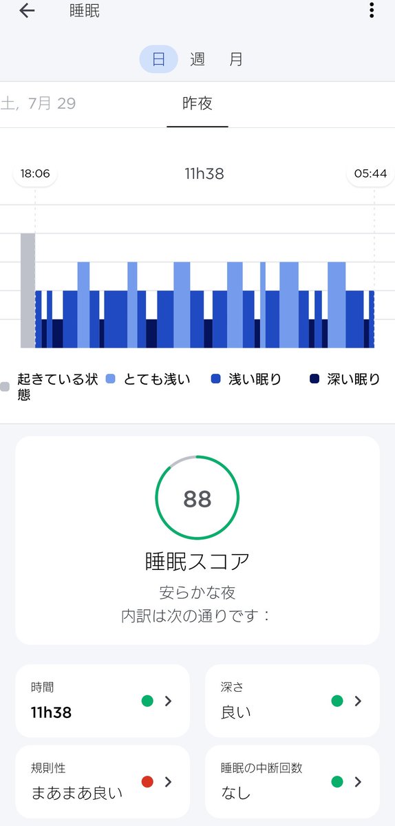 mojyatti's tweet photo. ( ・ω・)ポケモンスリープ…DLやっとけばよかったか?
#Withings
#withingssleep https://t.co/k6eFoJBTH4
