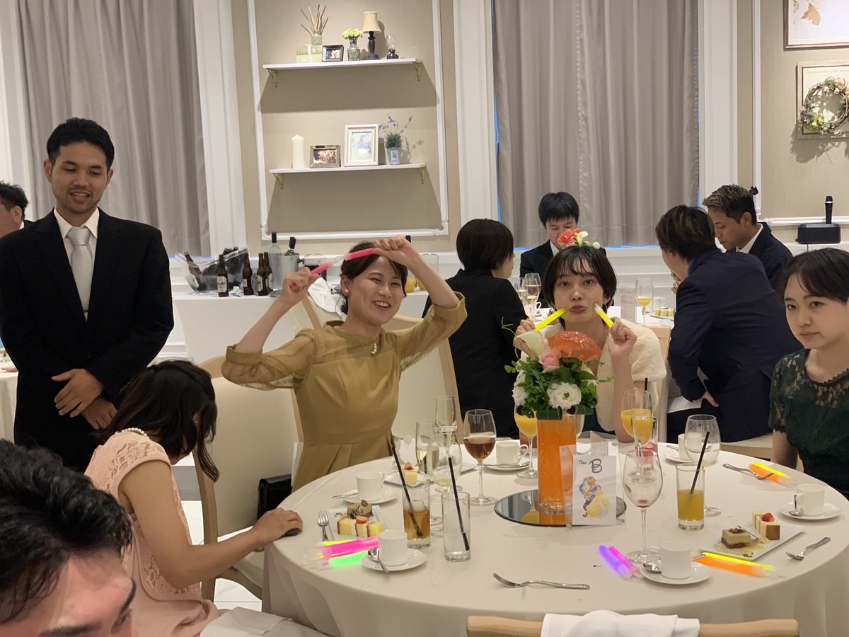 shishitan2020's tweet photo. 同僚の結婚式行ってきた😌
最高なひとときを過ごさせてもらいました✨
楽しかったー‼️ https://t.co/sJ7zdLc9yX