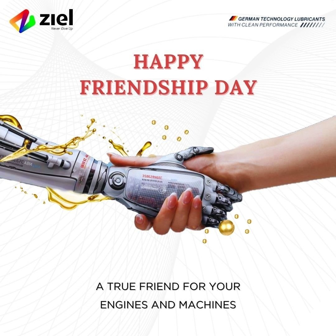 🎉 Happy Friendship Day from Ziellubricants !🤝💕 Celebrate the bond of true friendship with us today and every day❤️ 

For Purchases 🛒 : ziellubricants.com/products

#IndustrialLubricants #AutomotiveLubricants #LubricantSolutions
#FriendshipDay #Ziellubricants #FriendsForever'