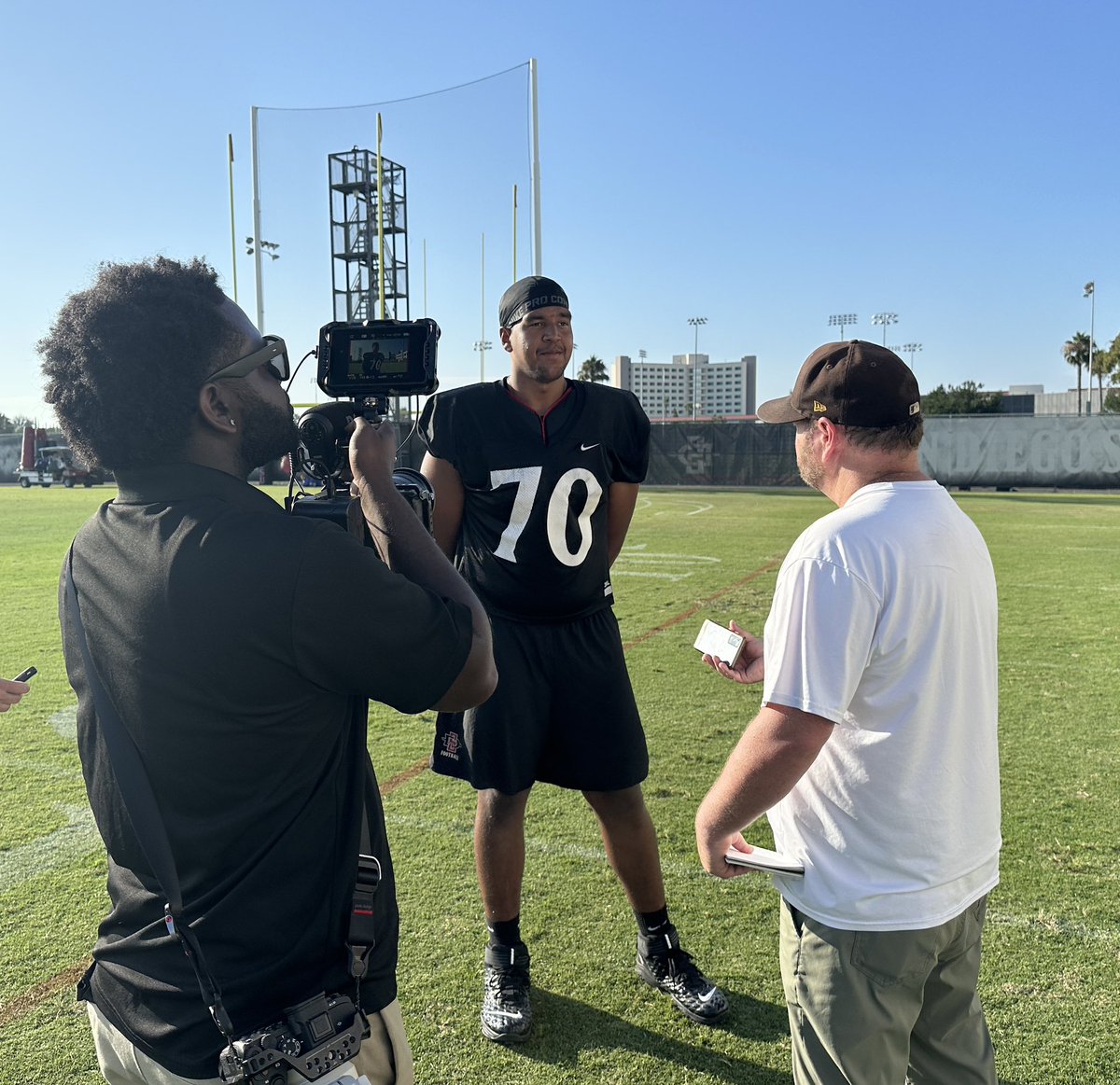 Don De Mars Photography (@dondemarsphoto) on Twitter photo <a href="/AztecFB/">San Diego State Football</a> fall practice day #2 interview w/ <a href="/CJonesSLOHS/">Christian Jones</a> <a href="/EVT_News/">East Village Times</a> had all angles โ๏ธ<a href="/PadreDeCuatro/">Paul Garrison</a> ๐น <a href="/Nibarivisuals/">Giovanni Vicente</a> ๐ท covered today. Please give us a follow. <a href="/TheSDSUPodcast/">The SDSU Podcast</a> <a href="/SD_SportingNews/">East Village Times</a> Recap of this weeks practices coming soon. <a href="/AztecFB/">San Diego State Football</a> fall practice day #2 interview w/ <a href="/CJonesSLOHS/">Christian Jones</a> <a href="/EVT_News/">East Village Times</a> had all angles โ๏ธ<a href="/PadreDeCuatro/">Paul Garrison</a> ๐น <a href="/Nibarivisuals/">Giovanni Vicente</a> ๐ท covered today. Please give us a follow. <a href="/TheSDSUPodcast/">The SDSU Podcast</a> <a href="/SD_SportingNews/">East Village Times</a> Recap of this weeks practices coming soon.