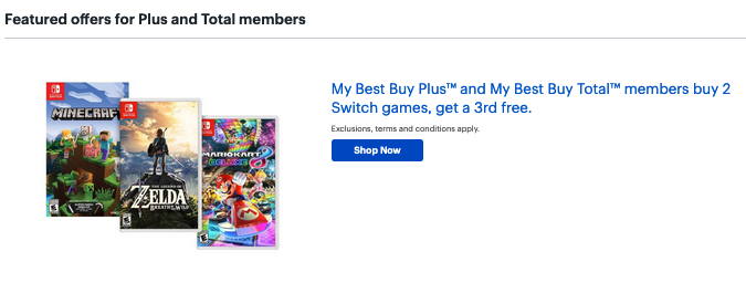 Tracker_Deals's tweet photo. $50 GIVEAWAY: Best Buy Gift Card (ENDS 7/31)

✅Like + Retweet + Follow
✅Reply with 1 Membership perk:
➡️https://t.co/9BBQTXg7dC

Prize value equal to 1-Year Membership (Buy 2 Get 1 Free Nintendo Switch Games, 10% off Trading Cards)

Member Exclusive Sale https://t.co/wyShy5adHl