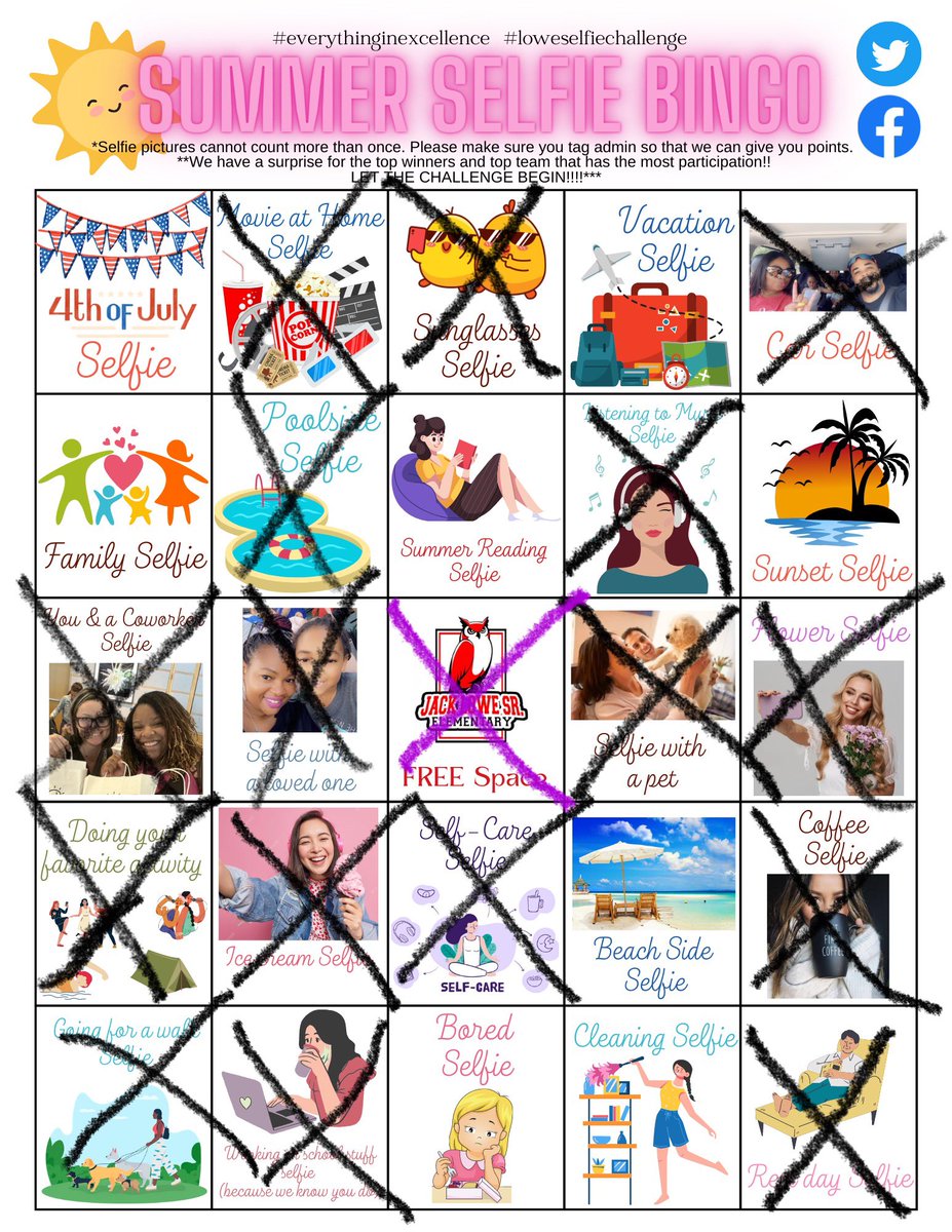 Movie at Home Selfie. BINGO
<a href="/SHARDEECRYSTAL/">C Cavitt</a> <a href="/JackLoweSrES/">Jack Lowe Sr. ES Personalized Learning Campus</a> #loweselfiechallenge #Everythinginexcellence