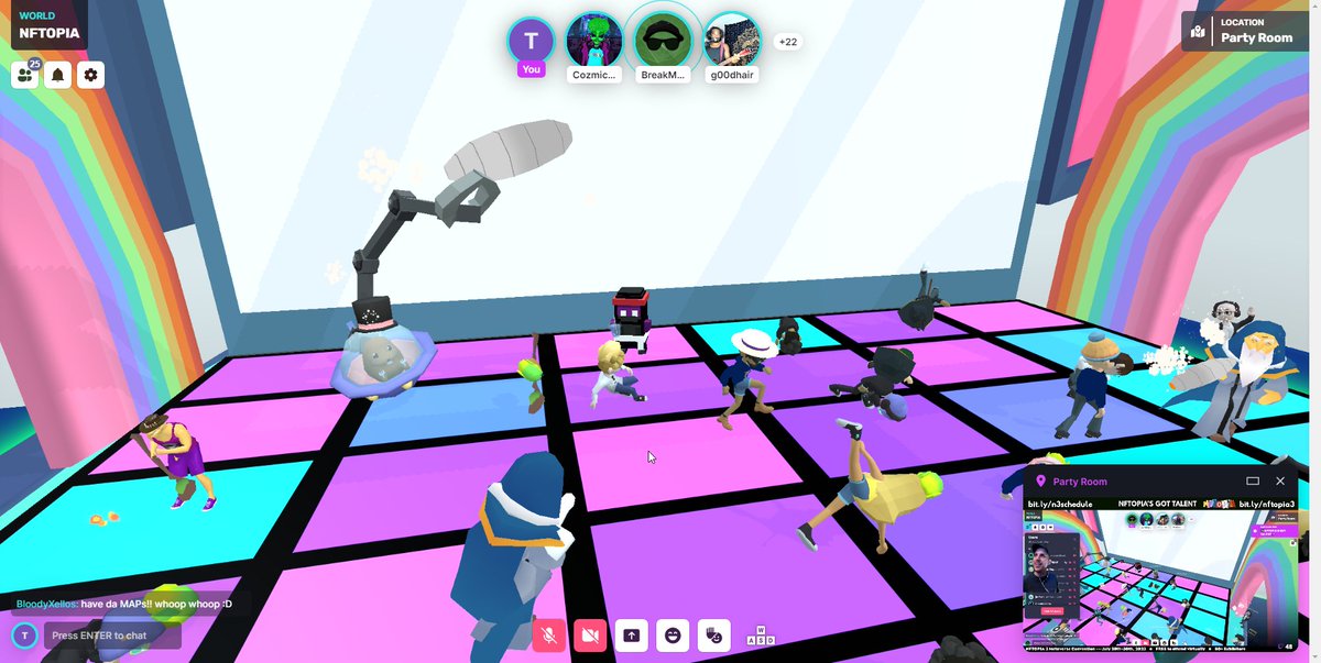 Twoodwhatsgood2's tweet photo. If you aren't break-dancing with aliens with giant left handed cigarettes on Saturday night what are you even doing #thenftopia #WAXP #WAXFAM https://t.co/hk4a1TODPG