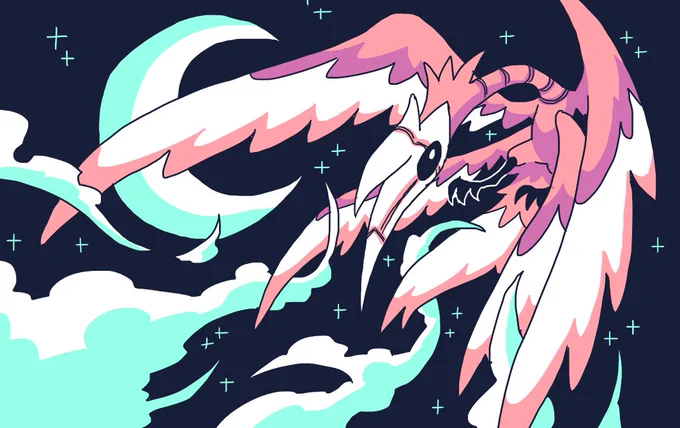 arefaedra from the pokemon romhack quarantine crystal! its my favorite mon for the hack! did this art for a tcg thing going on in the games discord