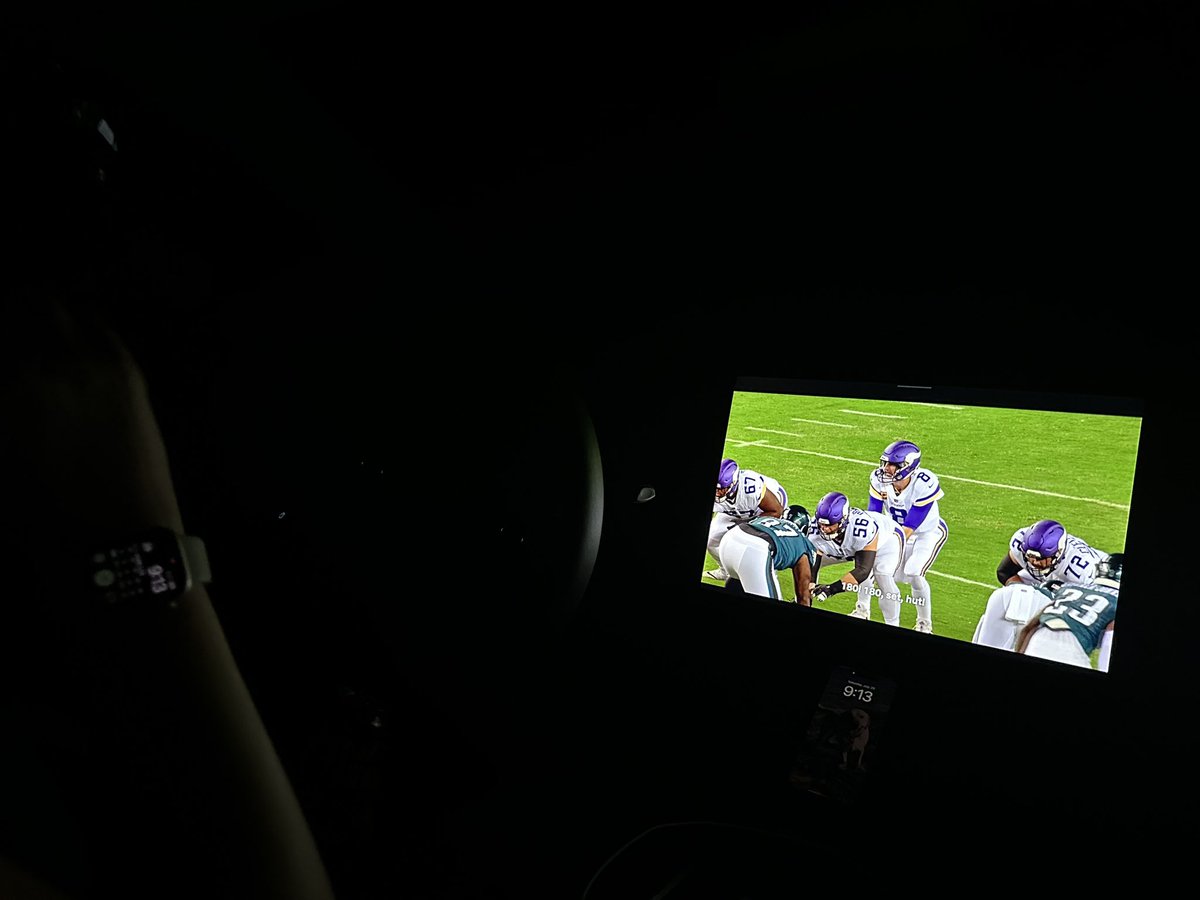 Lee_Emmert's tweet photo. Problem: Power outage from stormy day leads to hot, sticky house on the second-hottest day of the year

Solution: Movie night in the Tesla watching Quarterback on Netflix https://t.co/mT1UKe9Jha