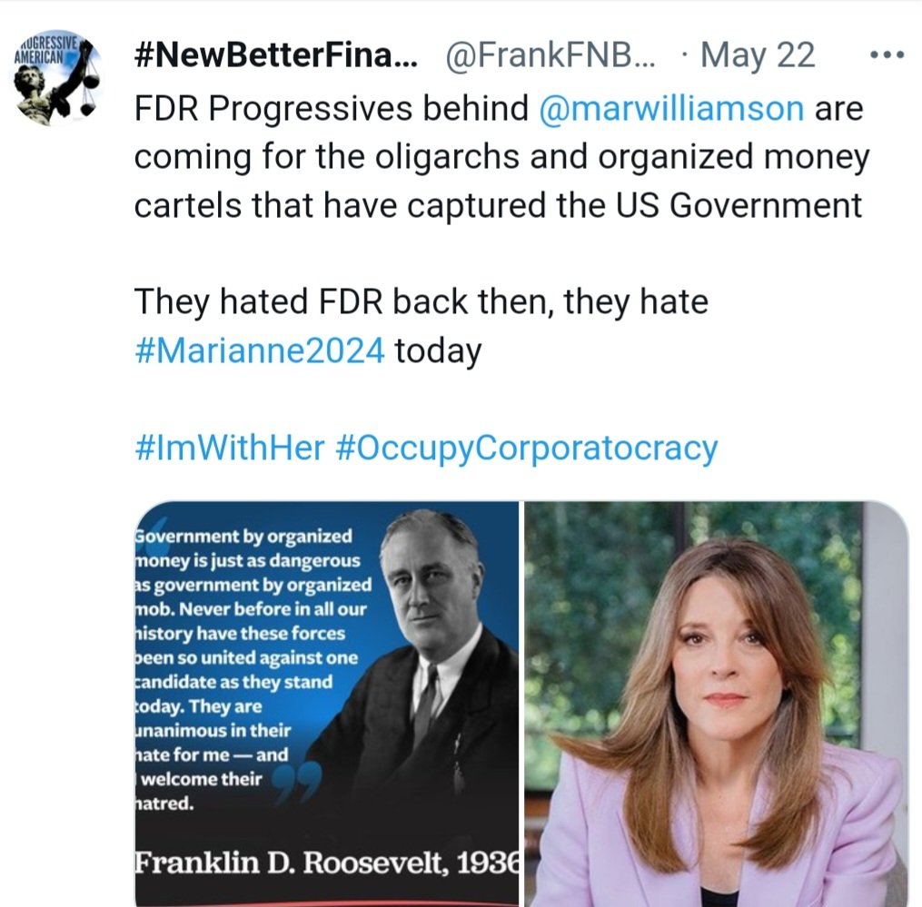 ZacharyOzUS's tweet photo. Often, people who oppose Marianne Williamson are hostile &amp; arrogant. Their chatter provides no opening, their opinions immovable. And I watch as she rises above it w/poise &amp; an open heart. She is inherently Presidential. https://t.co/Z6mENDjC6l