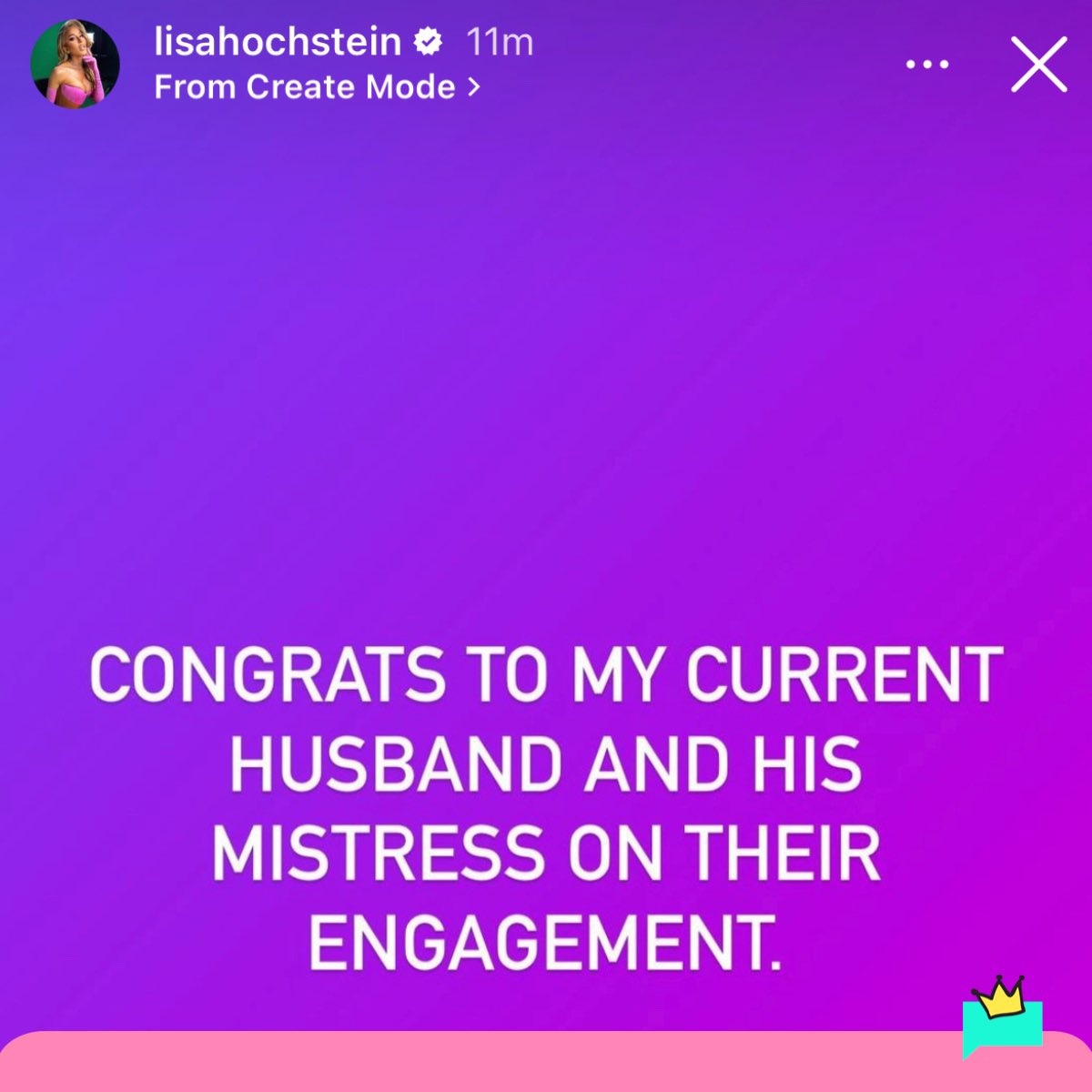 queensofbravo's tweet photo. Lisa Hochstein responds 🤭🥊 #RHOM https://t.co/YgQV73inSz