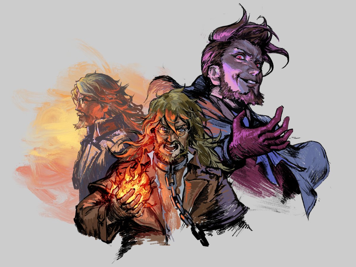 「Osvald & Harvey sketches #OctopathTravel」|baimon @ Octopath Traveler IIのイラスト