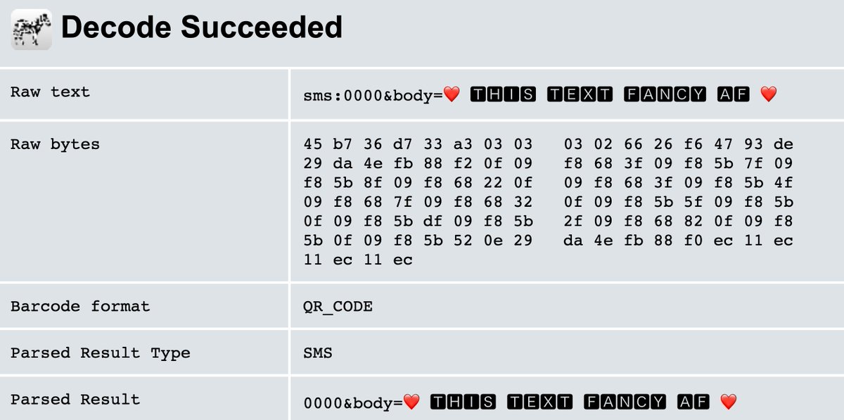 ethanplaut's tweet photo. tool for extracting the "raw" data out of a QR code
https://t.co/7C370nHZg4 https://t.co/7KUCqURIBb