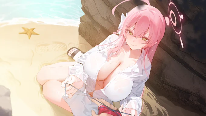 "岩礁が硬いので、するときはもっと気をつけてくださいね~"