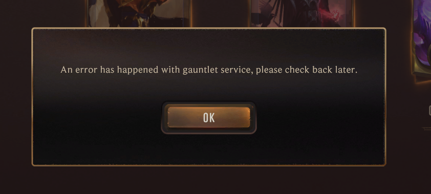 APAC gauntlet is still not allowing entries during the final day of each format <a href="/PlayRuneterra/">Legends of Runeterra</a> <a href="/RubinZoo/">Steve Rubin</a> @jonmoormann