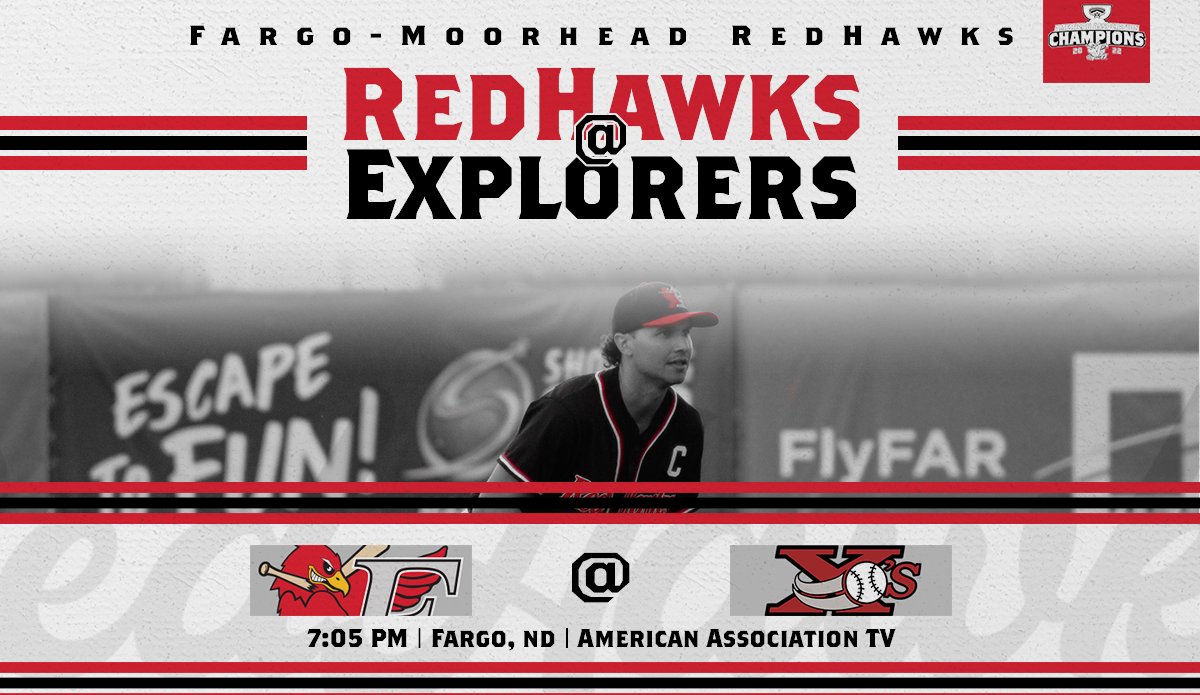 Our Captain is looking to help lead the RedHawks to another win tonight! RedHawks and Explorers play game two tonight! 🆚: @SiouxCityXs ⏰: 7:05 pm 🏟️: Lewis and Clark Park 📻: @740TheFAN 📺: aabaseball.tv