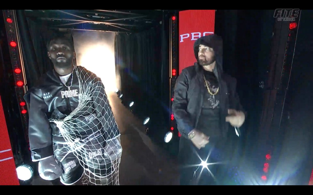 JHagholm1's tweet image. Eminem is walking out Terrence Crawford. Glad they got it done 
#SpenceCrawford