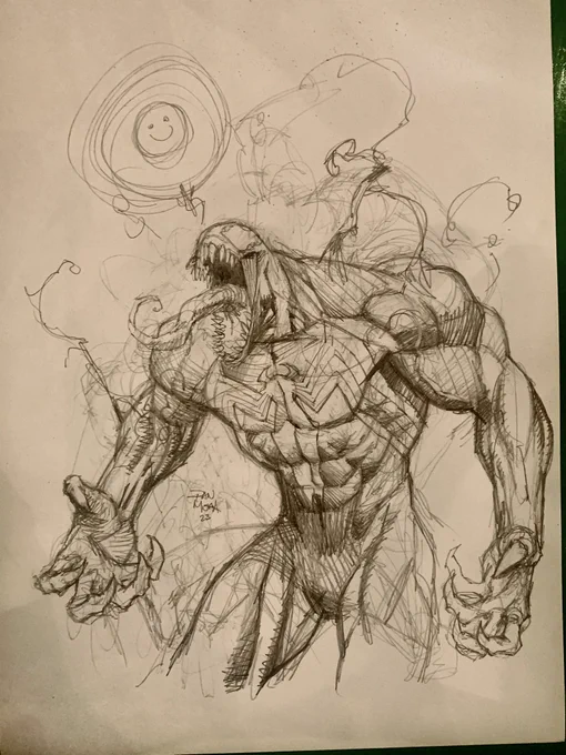 Dibujando en @CasaMangacr #venom
