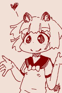 ちかごろのらくがき ラーメンたぬき