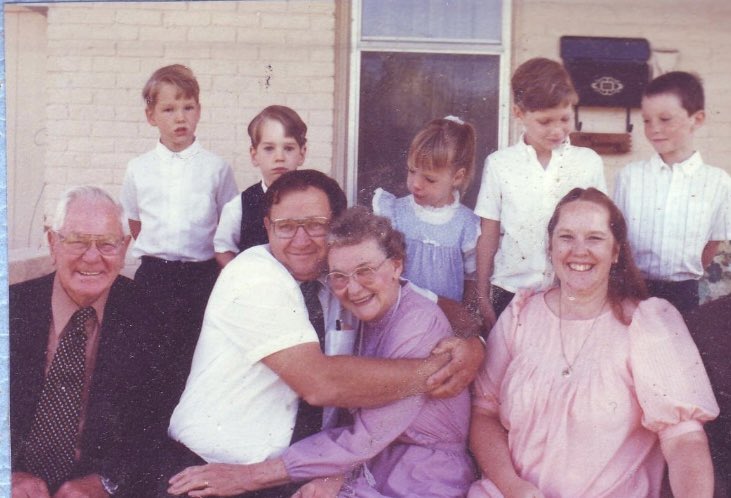 My dad (the man in the white shirt hugging my grandmother, with me looking at them like they were insane) died this morning. He was one month short of 85 years old. To say that I’m heartbroken is an understatement. #mourning #iloveyoudaddy