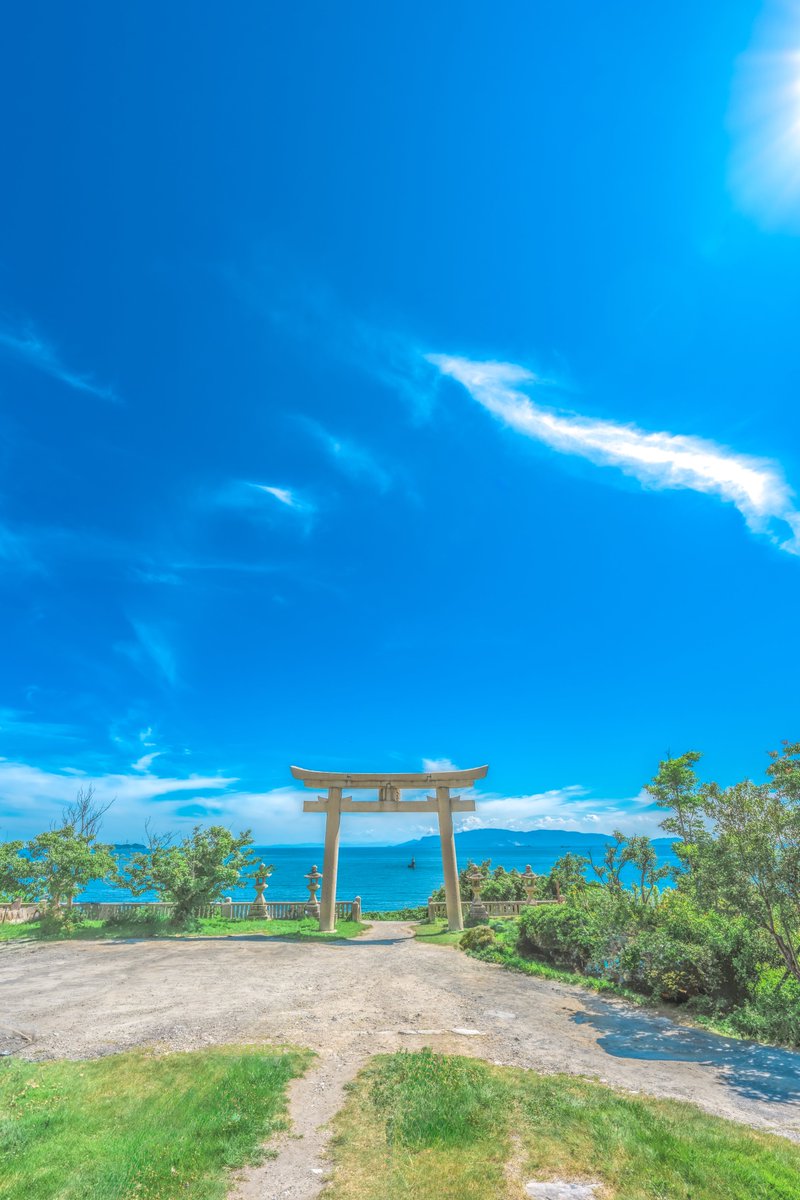 海の見える神社は、願いも叶うような気がする