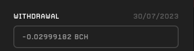 Brunopbch's tweet photo. I've just won 0.03 #BCH on @BCHdotgames 

👉https://t.co/SEDgedG5i2

Already in my @SeleneWallet wallet. 

Great stuff. But play at your own risk and no more than you can afford to lose. 😎 https://t.co/rb9KxNJMtT