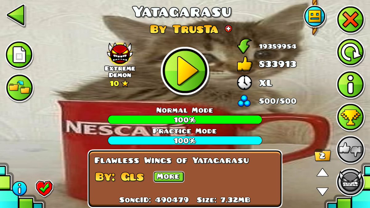 xianlucax's tweet photo. YATAGARASU 100% NUEVO HARDEST CARAJOOOO 26177 INTENTOS =)) https://t.co/Yp8OkMxQOT