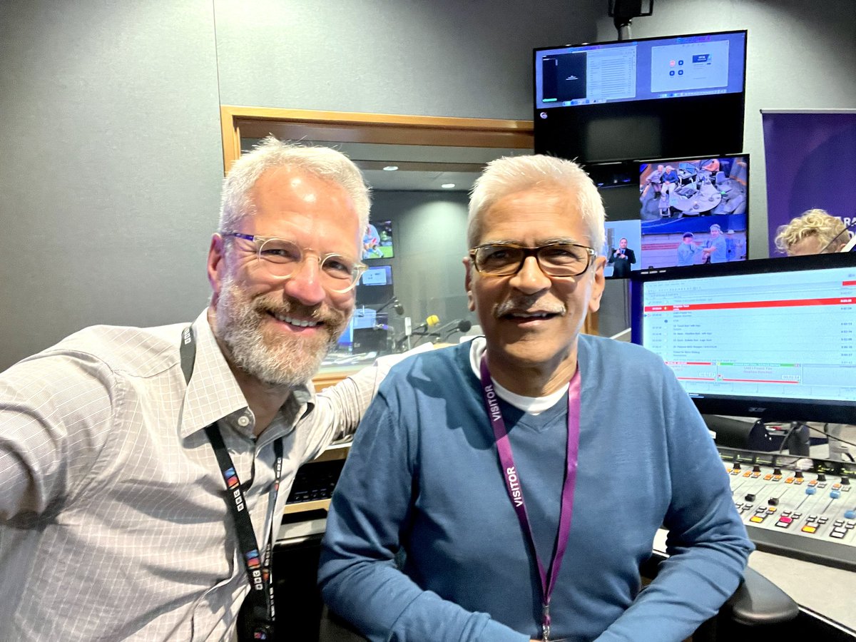 Meet inspiring guest @drmahendrapatel talking to us @BBCLeeds We discussed his #Hindu faith deepening as he gets older, his late Mum and how they link to his remarkable career