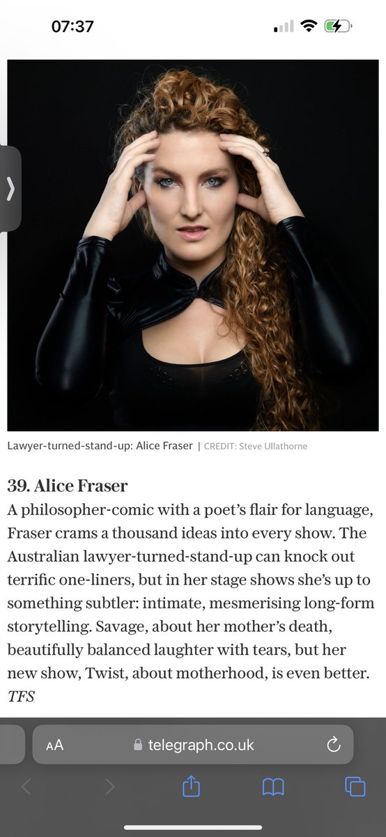 I’m the 39th best* comedian* of the 21st century I’ll have you know.***

telegraph.co.uk/comedy/comedia…

* subjective
** subjective 
*** if “know” = buy tickets to my show