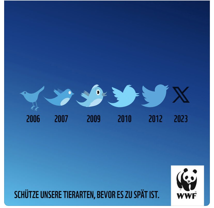Good work from a German ad agency which reads 'protect the wildlife before it's too late'