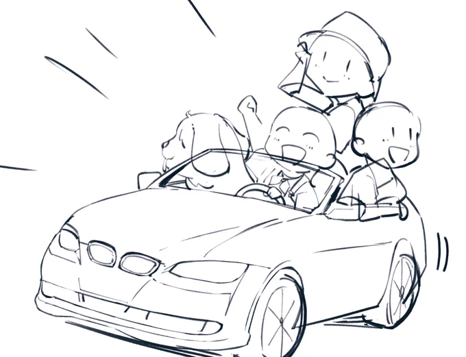 車好きだけど描くの疲れるんよ🥹